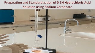 Preparation and Standardization of 01 N Hydrochloric Acid [upl. by Hoppe74]