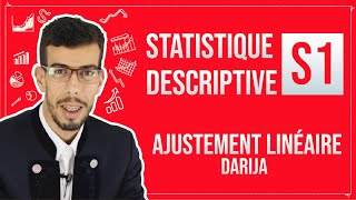 CAFE ECO EP 12 Statistique Descriptive S1 Ajustement linéaire Darija [upl. by Kred]