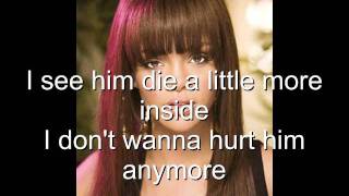 Rihanna  unfaithful  photo lyrics on Screen [upl. by Hogen]