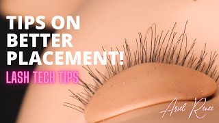 PLACEMENT amp DIRECTION  EYELASH EXTENSIONS 101  LASH TECH TIPS  BEGINNER LASH TIPS [upl. by Sheba]