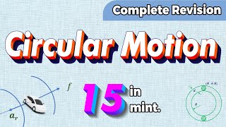 Circular Motion Physics Class 11 one shot revision  Chapter 4 motion in a plane [upl. by Schonthal385]