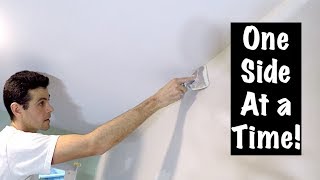 HOW TO COAT INSIDE CORNERS BY HAND drywall [upl. by Illoh713]