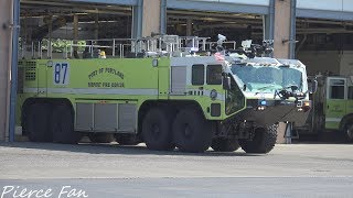 Air Alert 1 Response Port Of Portland Fire Rescue C8 FT85 FT86 FT87 amp R82 4K [upl. by Htebi]