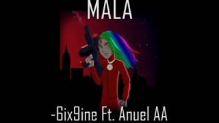 Mala  Anuel AA feat 6ix9ineLetra amp LyricsEnglish amp Spanish [upl. by Saideman]