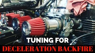 Deceleration Backfire Easy Carb Tuning [upl. by Rowen]