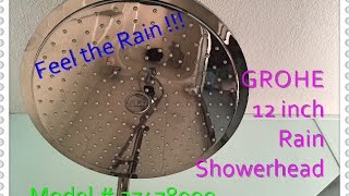 Grohe Rain Showerhead install Demo and review [upl. by Grenier]