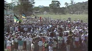 Mandela walking out of prison with Winnie [upl. by Doggett943]