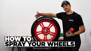 Superwrap  How To Spray Your Wheels [upl. by Ahsiekar]