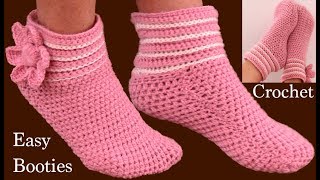 Zapatos a Crochet fáciles para principiantes tamaño adulto tejido tallermanualperu [upl. by Acisse]