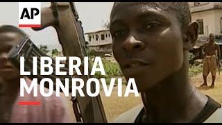 LIBERIA MONROVIA NEW ATTACK TARGETS REFUGEE BARRACKS [upl. by Sylera]