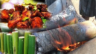 How To Make Bamboo Chicken  Bamboo Chicken Recipe  Chicken Recipes  Live Food [upl. by Wie834]