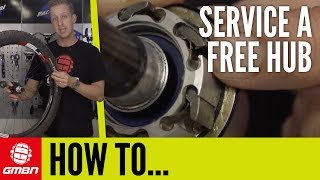 How To Service A Free Hub Body  Mountain Bike Maintenance [upl. by Wilmar]