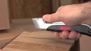 Wiss® AutoRetracting Utility Knife Demo [upl. by Einnej338]