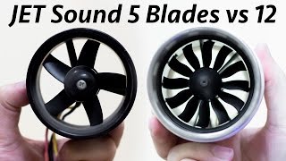 EDF Sound Comparison 12 Blade VS 5 Blade [upl. by Roye]