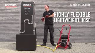 RIDGID KJ 1590 II Draagbare hogedruk rioolreiniger art 35511 [upl. by Euqina]