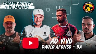 TORNEIO SINUCA AO VIVO EM PAULO AFONSO SABADO [upl. by Eadahs]