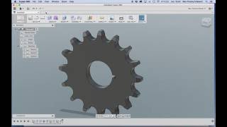 Drawing sprocket from scratch i Fusion 360  tutorials [upl. by Asaert]