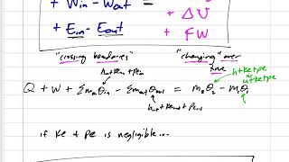 Thermodynamics  55 Energy Analysis of Unsteady Flow processes [upl. by Odilo606]