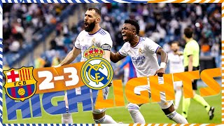 HIGHLIGHTS  FC Barcelona 23 Real Madrid  El Clásico [upl. by Kingsbury]