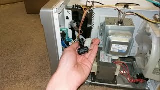 Faulty Microwave Interlock Switch Repair [upl. by Christmas]