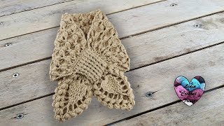 Écharpe croisée toutes tailles crochet [upl. by Anelam860]