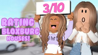 RATING STRANGERS BLOXBURG HOUSES With Their Owners [upl. by Nomrej]