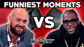 THE FUNNIEST MOMENTS FROM THE DEONTAY WILDER VS TYSON FURY PRESS TOUR [upl. by Izawa]