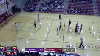 CIML Varsity Basketball Waukee  Dowling Catholic [upl. by Ennirac599]