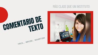 Cómo hacer un COMENTARIO DE TEXTO  TRUCOS [upl. by Gettings]