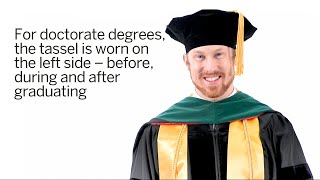 How to Wear Your Cap and Gown  Doctorate [upl. by Newbill379]