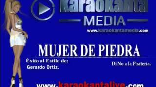 Mujer de piedra karaoke [upl. by Noraa]