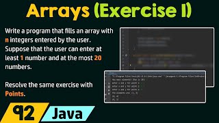 Arrays in Java Exercise 1 [upl. by Ibed579]