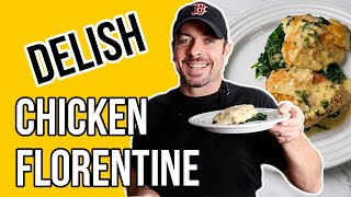 Chicken Florentine Recipe Creamy Parmesan Pan Sauce [upl. by Glassco]