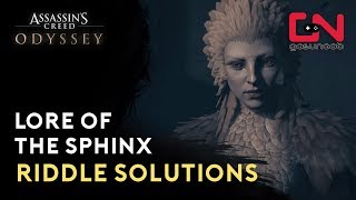 Assassins Creed Odyssey  Sphinx Riddle Solutions [upl. by Aeslehc]