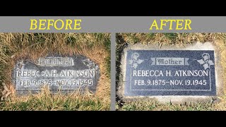 Headstone Cleaning Tutorial [upl. by Brianna]