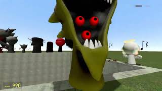 SPARTAN KICKING BIG HOLE MR SUN FUN COMPUTER TREE SPONGEBOB MISS SPRUNKI FAMILY in Garrys Mod [upl. by Eisyak]