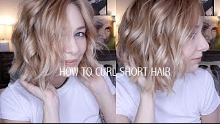 HOW TO CURL SHORT HAIR  EASY amp EFFORTLESSLY CUTE [upl. by Koller167]