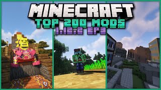 Top 200 Best Mods for Minecraft 1122 EPISODE 3Bosses Leaves Swimming [upl. by Ennayk]