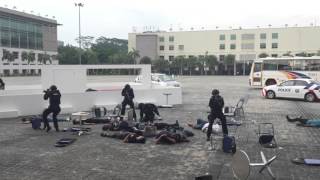 Officers demonstrate response to an armed terrorist attack 2016 [upl. by Godrich763]