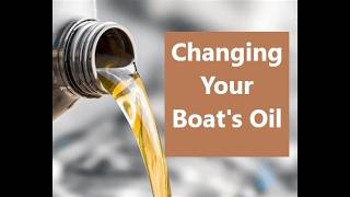 2013 Mercruiser 4 3L Oil and filter change [upl. by Akimihs]