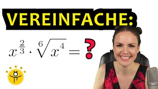 Potenzen und Wurzeln vereinfachen – Potenzen mit rationalen Exponenten Klasse 10 [upl. by Arreip]