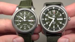 SEIKO 5 Sport Khaki Green Mens Field Watch Review SNZG09 [upl. by Esile]