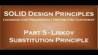 Liskov Substitution Principle [upl. by Raynor]