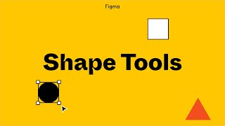 Figma Tutorial Shape Tools [upl. by Einnahpets]