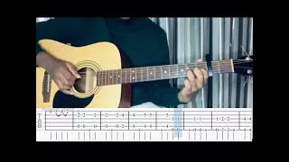 Petit Biscuit  Sunset Lover  Fingerstyle Guitar lesson Tutorial How to Play TABS [upl. by Gibbeon]