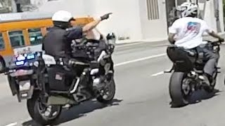 Motorcycle VS Cops Bike Cop Chase Bikers CRASH Running From The Police Chase Stunt Bike WRECK Video [upl. by Llewon]