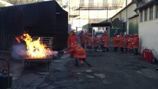 Prova pratica corso antincendio 11022016 [upl. by Alon]