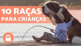 10 melhores RAÇAS DE CACHORROS PARA CRIANÇAS 🐶👧🏼 [upl. by Notlaw]