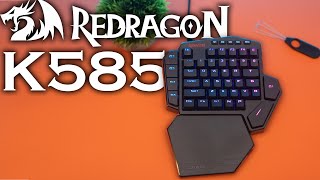 Unboxing and Review  Redragon K585 DITI OneHanded Mechanical Keyboard [upl. by Yirinec379]