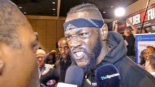 Deontay Wilder BLASTS Radio Rahim In His FACE [upl. by Epperson]